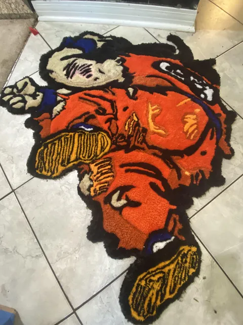 3x3 ft Dead Yamcha rug I made from Dragonball Z
