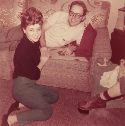 Lovebirds! My newlywed parents at a party ca. 1960