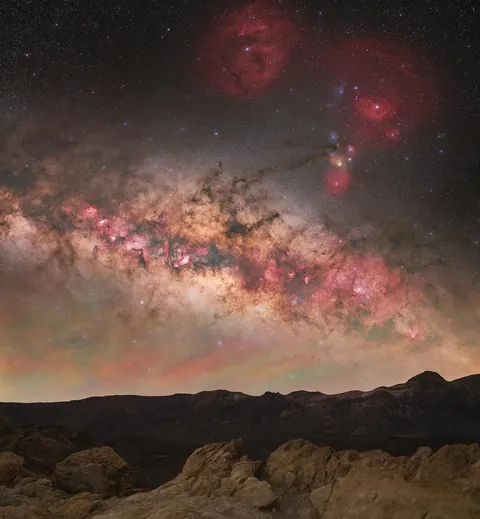 Colours of the Milky Way