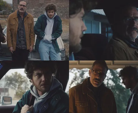 First Images of Jack Quaid &amp; Jeffrey Dean Morgan in 'Neighborhood Watch' - Simon, a man grappling with mental illness, becomes convinced that he has witnessed an abduction. When the police refuse to believe him, he reluctantly seeks the help of his neighbor, a retired security guard.