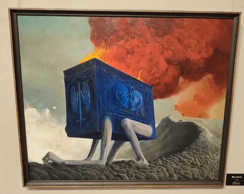 Some of the lesser known Beksiński's works currently exhibited in Warsaw