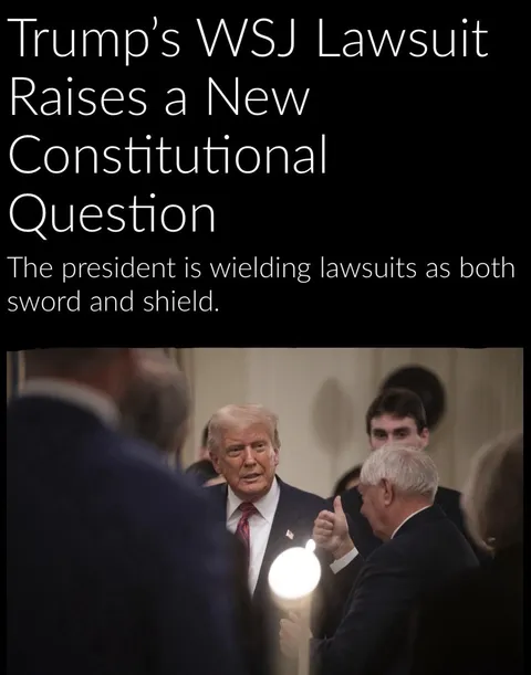 The president can sue you, but you can’t sue him