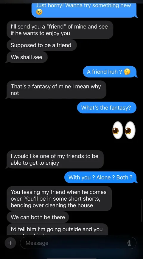 I think I’ll be a good wifey if I fulfill his fantasy right?:) Trying to decide what shorts I should wear for him is the hard part 😜😍🤤