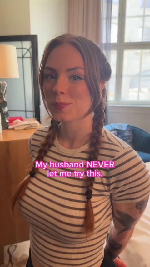 I can't try this with my husband...but I need it 🫦.... You can use me however you want 🥵...when he gets home, he can sit and watch while you make me yours 🤯