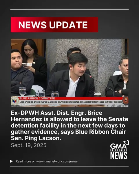 Ping Lacson allows Brice Hernandez to gather evidence