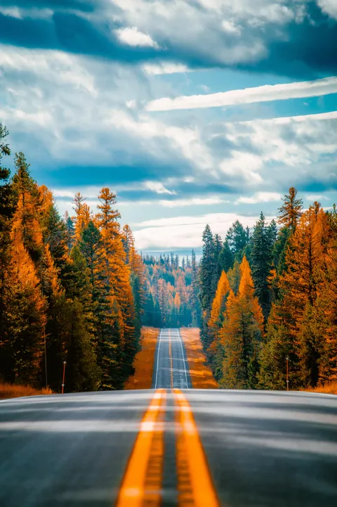 ITAP of a road in Montana