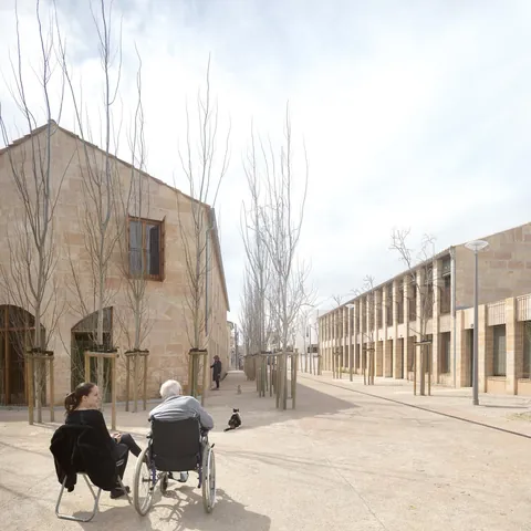 And now right across the street: 19 Social Housing Units in local Stone in Mallorca, Spain - 2023