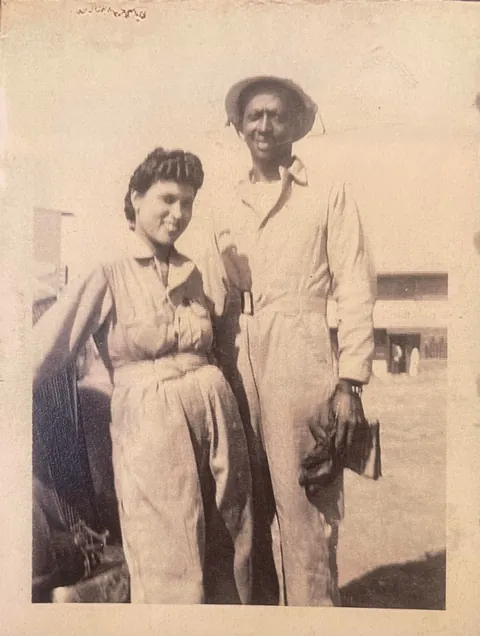 Photos of great grandparents from 1930s-1980s. Last photo is them w/ all their kids(my grandma is in the striped dress)