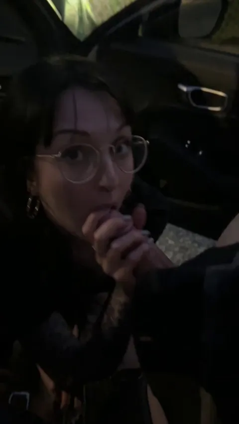 He took me out for dinner so I said thanks in the parking lot