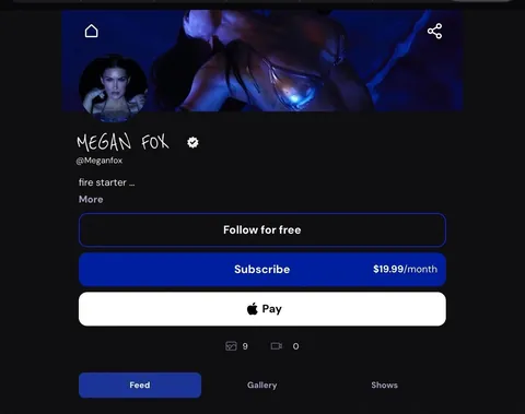 Megan Fox has made an Onlyfans-like page!