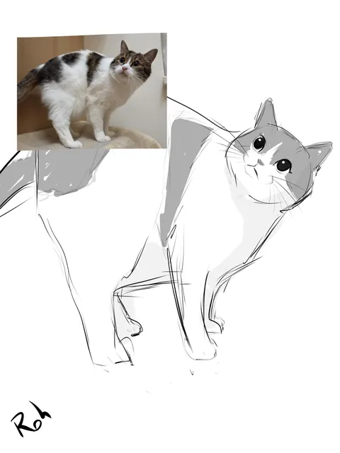 Can I Quickly Doodle your cat?😸