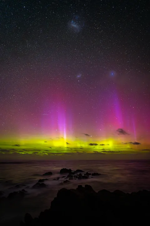 Galaxies at the edge of the earth