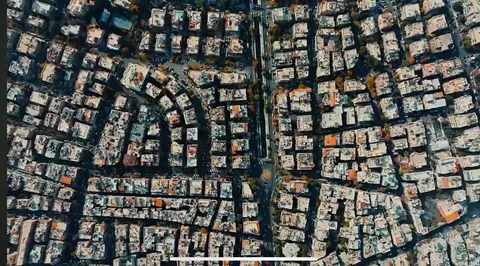 Real-life pictures of Damascus’s (Syria) architecture after the allowing of using drones in the city.