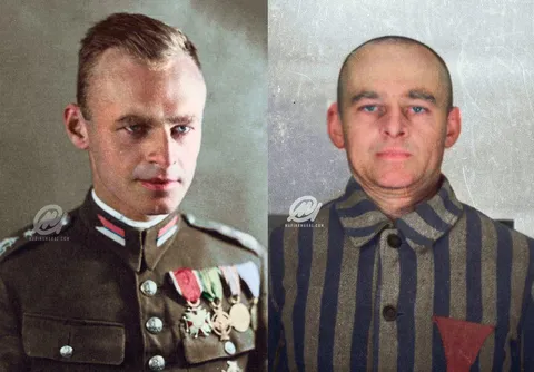 Witold Pilecki in 1940 , he got himself deliberately arrested and incarcerated in Auschwitz so he could gather as much evidence as possible about the mass murder occurring there , his selfless bravery and courage was beyond imagination.