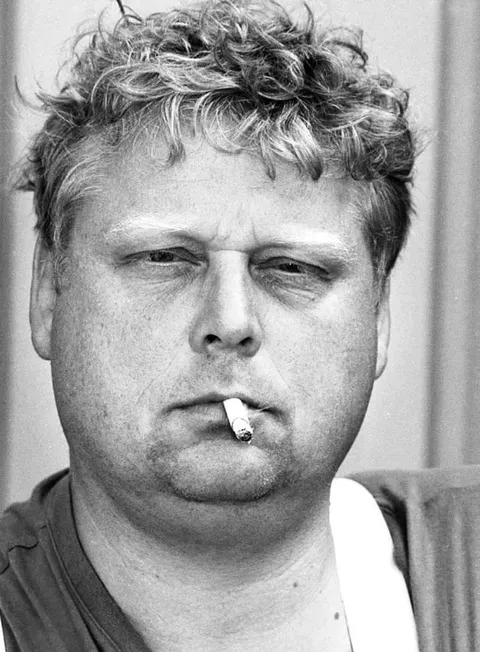 This photo of Theo van Gogh, taken in 2004, was captured the same year he was murdered. A great-grandson of Vincent van Gogh’s brother, Theo, he was killed on November 2, 2004, by a radical Islamist for his controversial film Submission, which criticized the treatment of women in Islam