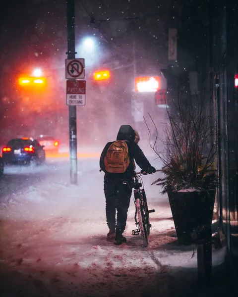 ITAP of a man in the snow