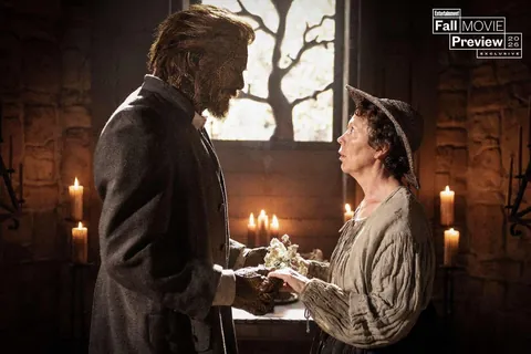 New Image from ‘Wicker’, starring Olivia Colman and Alexander Skarsgård. The film follows an embarrassed fisherwoman who asks a basket maker to make her a husband out of wicker.