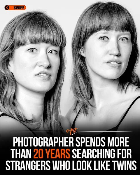 Photographer François Brunelle spent 20 years documenting unrelated strangers who look exactly like twins.