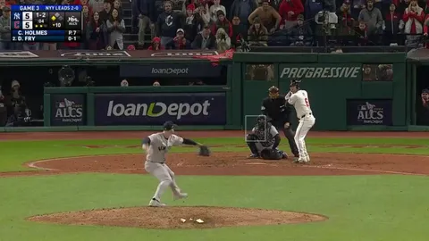 David Fry with the walk off HR and the guardians secure the game 3 win vs Yankees