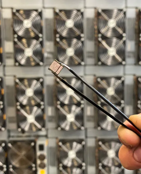 This is 1 out of 144 hashing chips contained in an Antminer S17. You would need a few dozen top line GPUs like the RTX3090 to match the performance of this single chip.