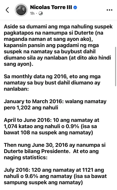 General Nicolas Torre III shares about on “war on drugs”.
