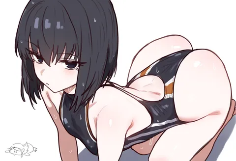 Swimsuit is very tight (ebora)