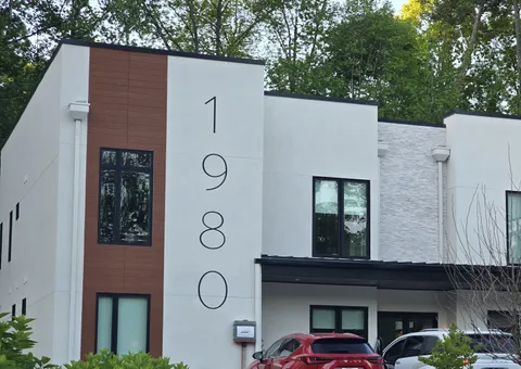 Giant house numbers. I actually think they look kinda good, I'm sure deliveries love them. 