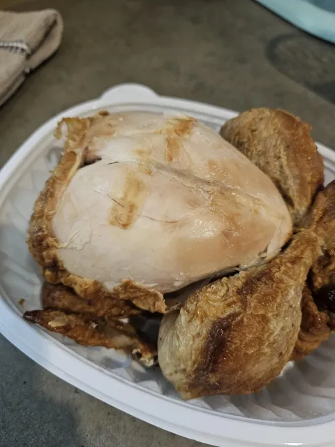 My boyfriend ate all the skin off our rotisserie chicken