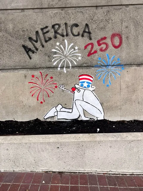 America 250, Topsy, spray paint, 2026 [OC]