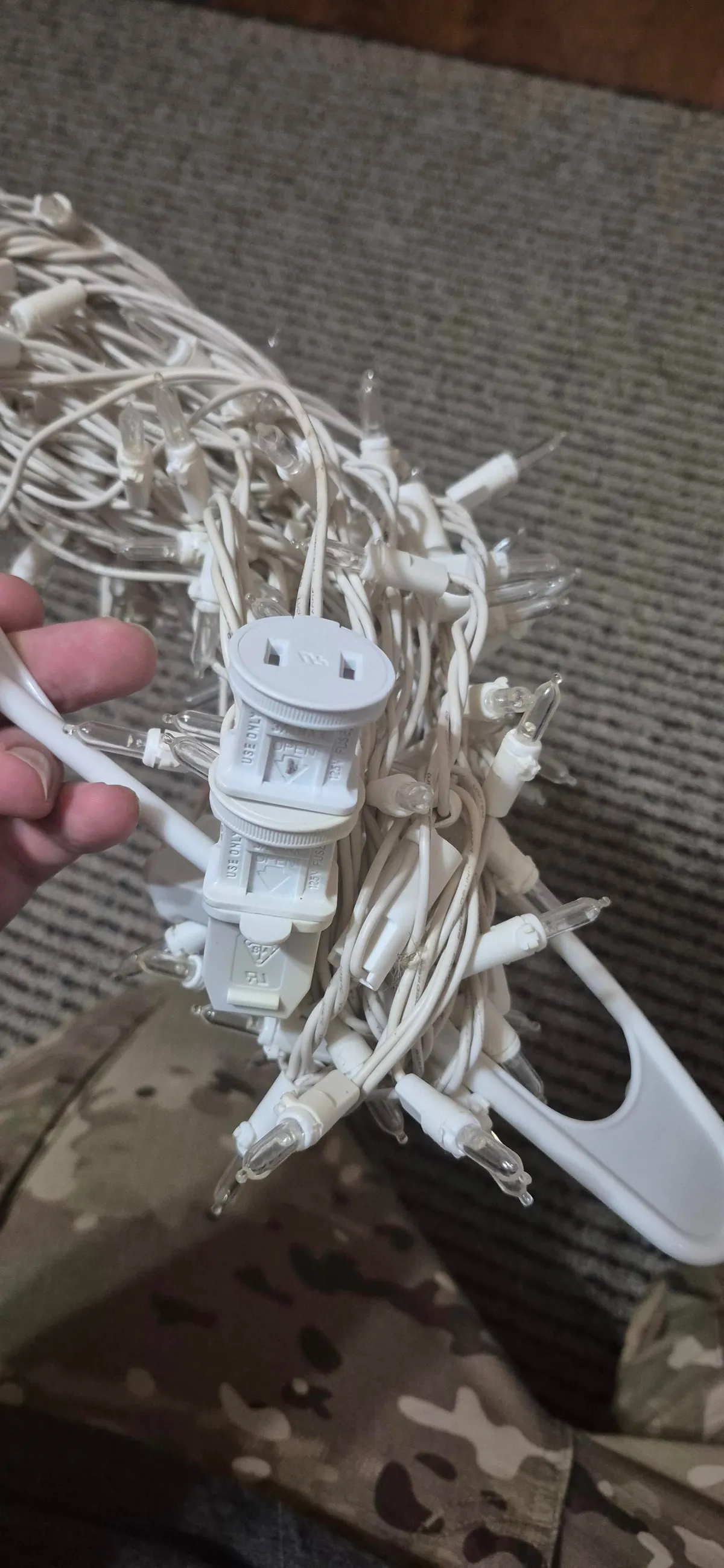 How Istore Xmas lights when not in use