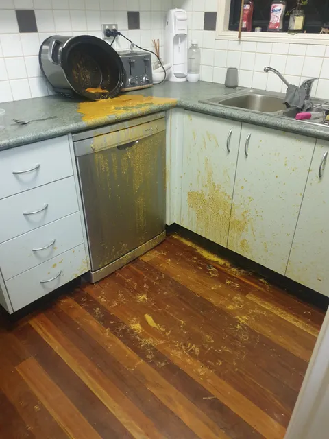 Housemate's dog got into my 6 hour Butter Chicken. No dinner for me tonight .