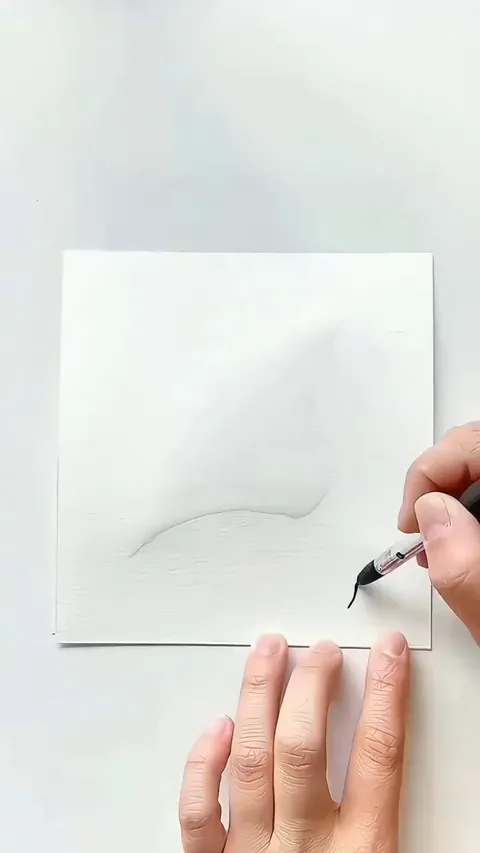 Black ink monochrome paintings