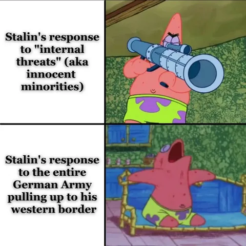 Joe Stalin: paranoid enough to genocide, but blind when it actually mattered