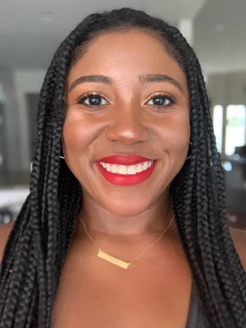 Decided to break out the red lip for a virtual presentation I’m giving in about an hour ❤️