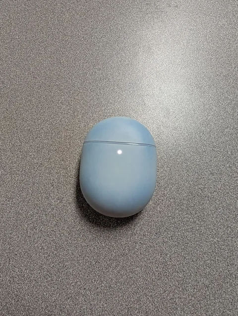 My earbud case has been dyed blue from being in my jeans pocket