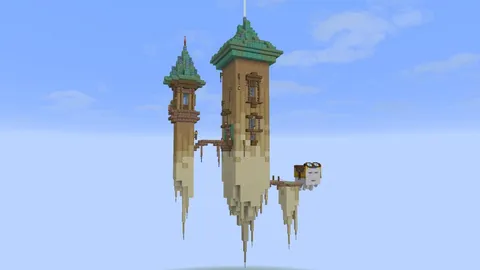 Made a sky base for the new Happy Ghasts!