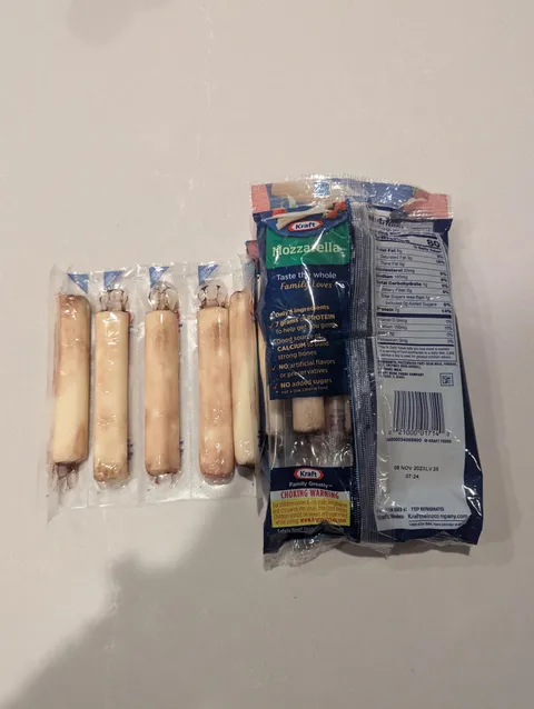 The string cheese I had delivered from the grocery store