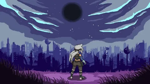 A commissioned background for a game title screen (still accepting commissions)