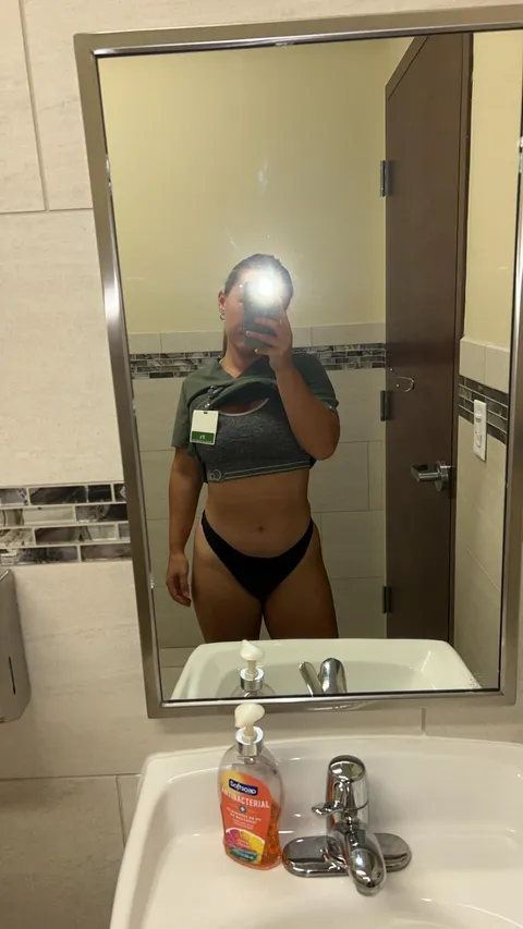 I like to sneak off work and check myself out ;)