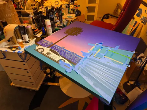 [OC] I can't afford a $30,000 original Hiroshi Nagai painting. I had to make one myself.