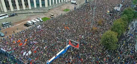 Moscow protests right now