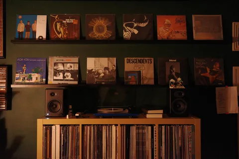 My vinyl listening room