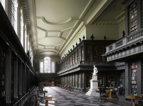 Library at All Souls College, Oxford, England, designed by Nicholas Hawksmoor in 1716