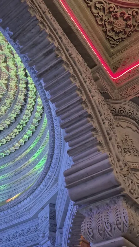 Temple's architecture in Vrindavan mathura India