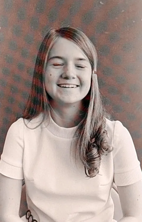 Rough phone scans of film in a camera bag from an estate sale - 1970s school photo day, Chicago area!