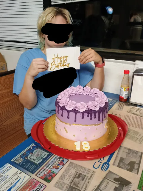 (OC) My bosses daughter made me a beautiful cake for my 18th birthday