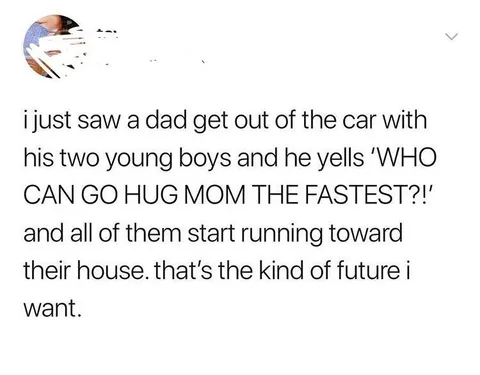 A wholesome exchange for mom