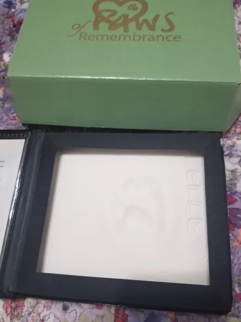 Pretty upset with the paw print I just got back from the vet after having my Shih Tzu of 13 years creamated.