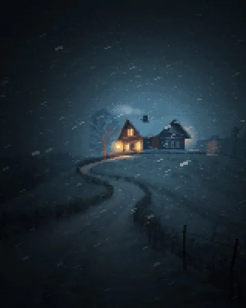 [OC] Path in the dark