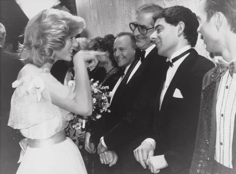 "Is it really you?!" — Princess Diana to Rowan Atkinson (Mr. Bean) 1984